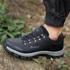 TUINANLE Men's Hiking Shoes Leather Outdoor Shoes Wear-resistant Men Trekking Walking Hunting Sneakers