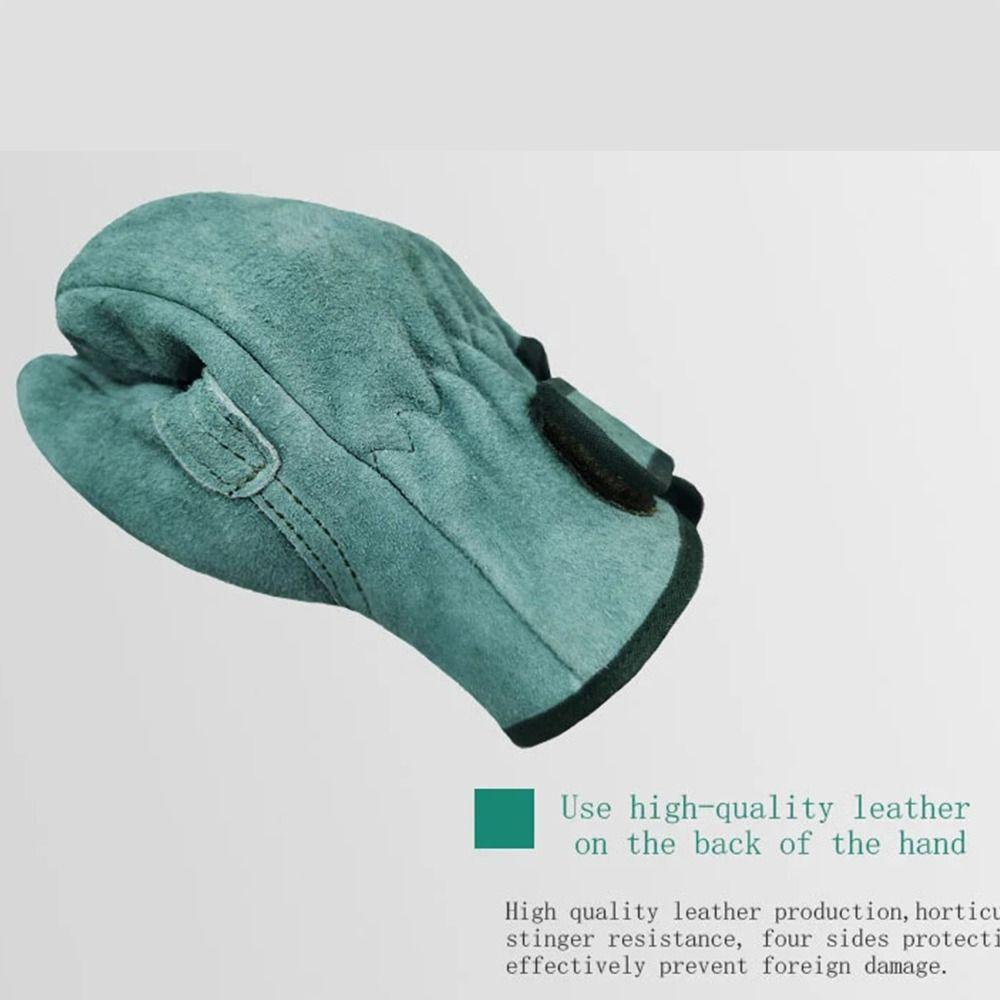 1 пара Противопрорезные Кожаные Рабочие Перчатки Износостойкие Защитные Перчатки Строительные