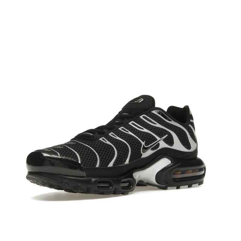 Nike Air Max Plus Premium Black Metallic Silver Unisex Sneakers HQ3029-001