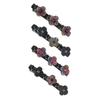4pcs Sparkling Crystal Stone Braided Hair Clips Women Satin Fabric Hair Clips,Rsvelte Braided Hair Clip with 3 Small Clips, Multi Clip Hair Barrette