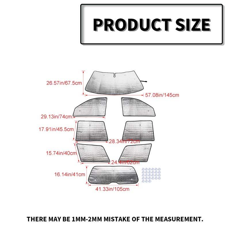 Car Windshield Sunshade Window Shade Foldable Sun Visor Cover Fit for Jeep Grand Cherokee 2007-2010 Car Interior Accessories