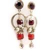Les Trésors De Lily [C5248] - Дизайнерские серьги «Belle des Champs», красные
