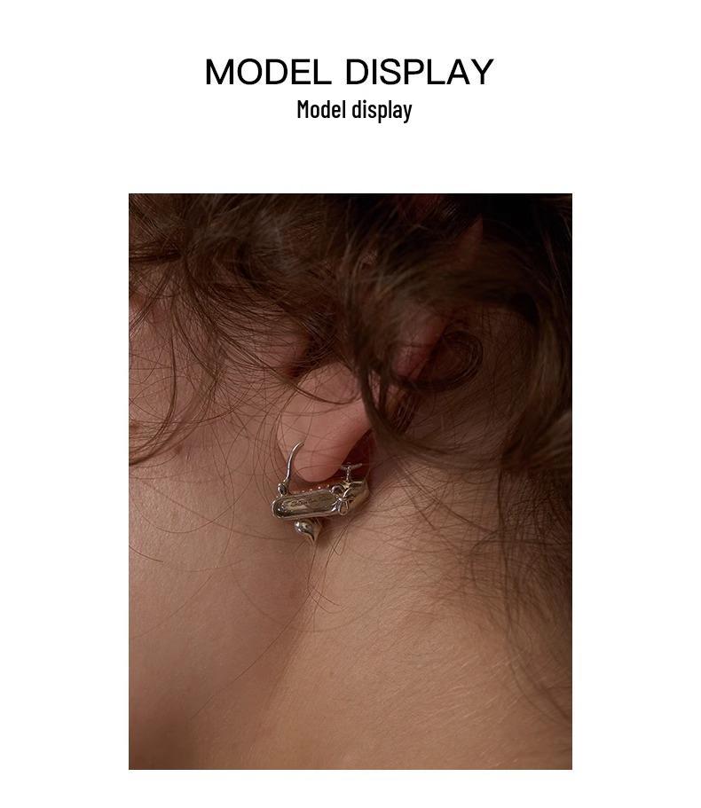 Серьги S925 Пуанты и Сердце - Серебро и Золото Уникальный Подарок 2025