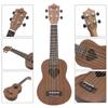 21inch Sapele Ukulele Hawaiian Small Guitar 4-string Ukulele Heart-shaped Sound Hole Musical