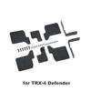TRX4 Rubber Front and Rear Fender with Base Mounting Stents for 1/10 RC Crawler Car  TRX-4 Defender/Fort Bronco 2021 Part