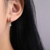 Diamond-inlaid Short Four-leaf Clover Earrings for Women New Trendy and Fashionable Temperament Niche Design Earrings