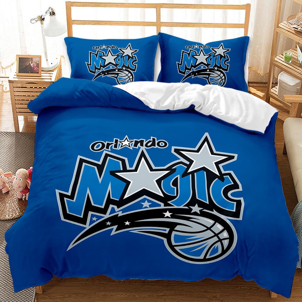 Комплект постельного белья для баскетбола с цифровой печатью высокой четкости, спортивный пододеяльник, наволочка, 2/3 шт., DE135 * 200, полноразмерный пододеяльник для мальчиков и мужчин