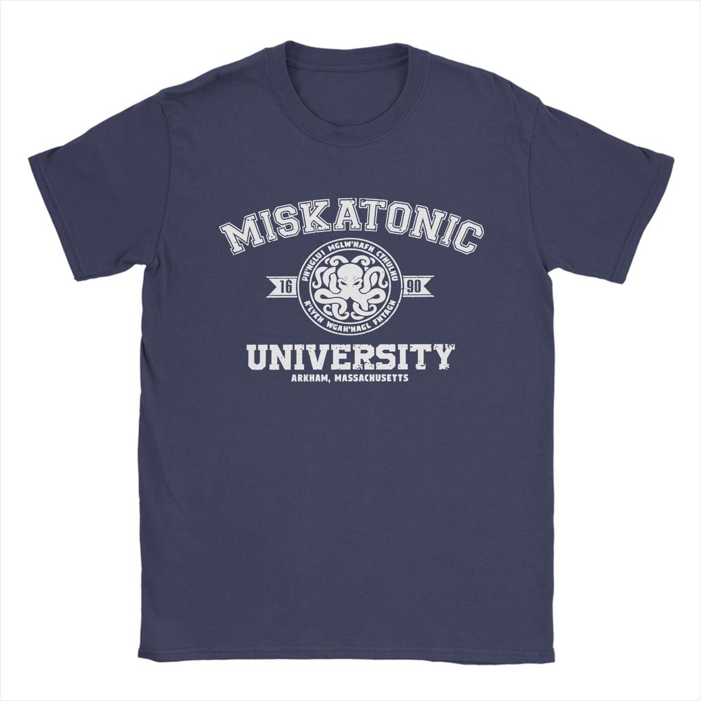 Miskatonic University TShirt Unisex Women LLords Of The RRings Novelty Pure Cotton Tees O Neck T Shirt Summer Clothes