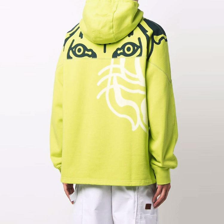 KENZO Sweatshirts Men's Green Hooded Moderate Regular FB65SW5384MO-45