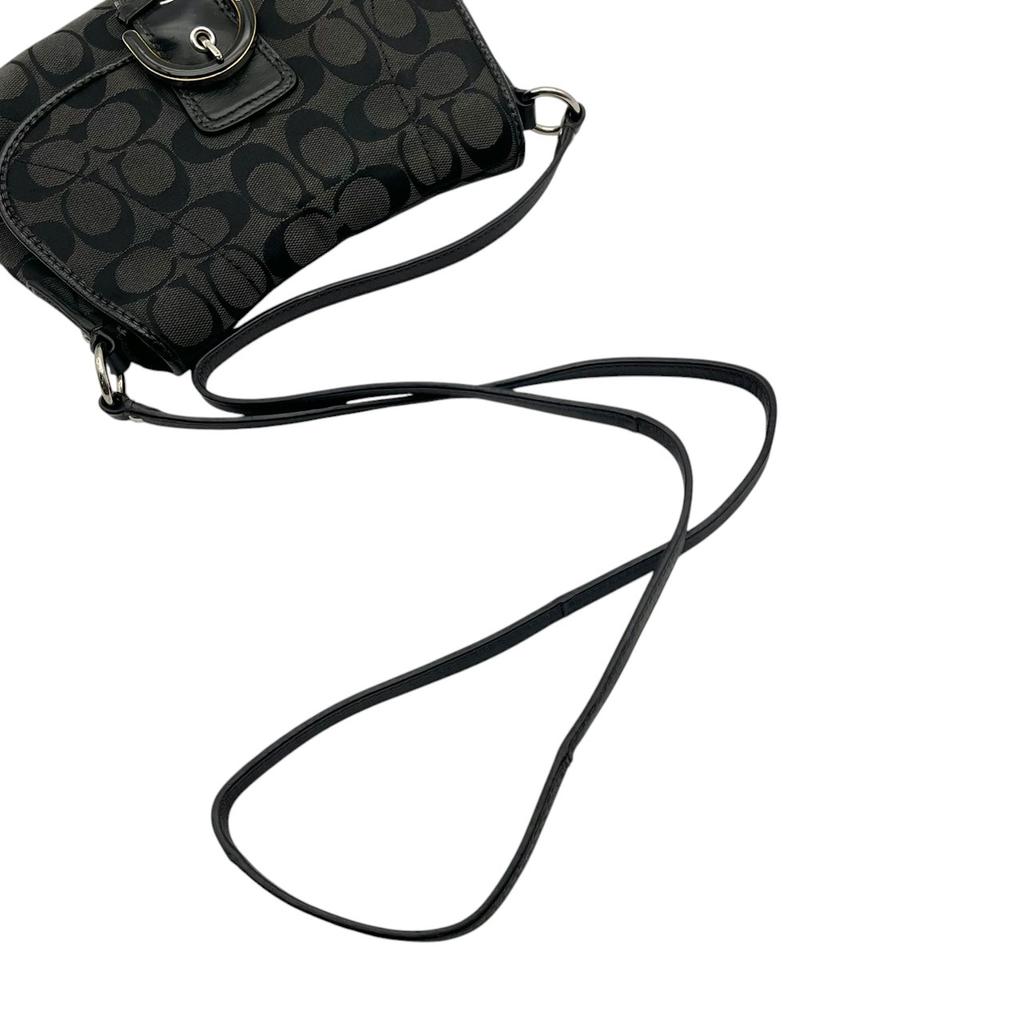 Used COACH Shoulder Bag Soho Signature Shoulder BagShoulder Bag black/gray canvas/leather Women
