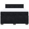 Cadre de lit avec matelas - Maison Exclusive - Noir - 140x190 cm - Velours - 2 places