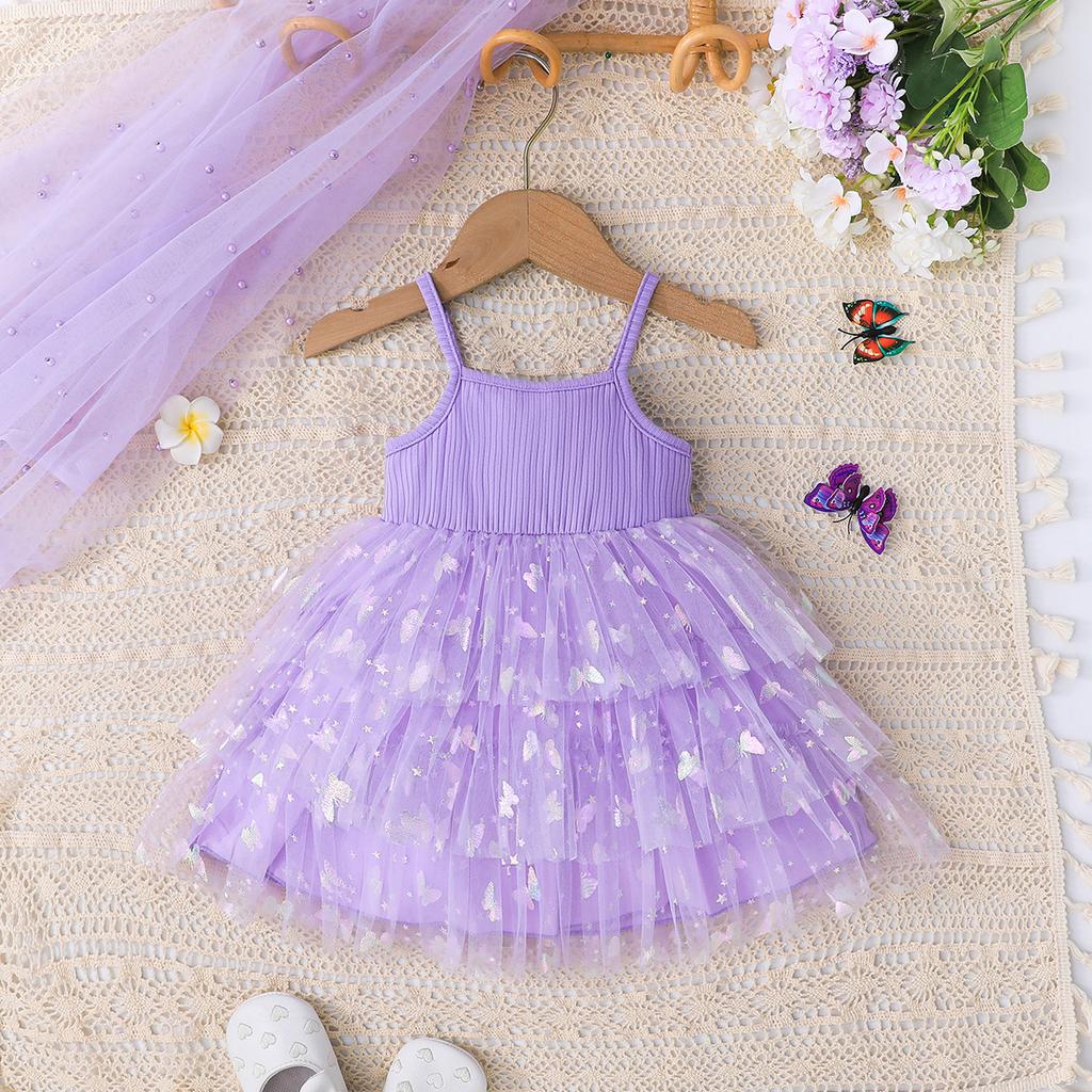 Милое платье-халтер с бантом для девочек, летнее детское модное платье принцессы