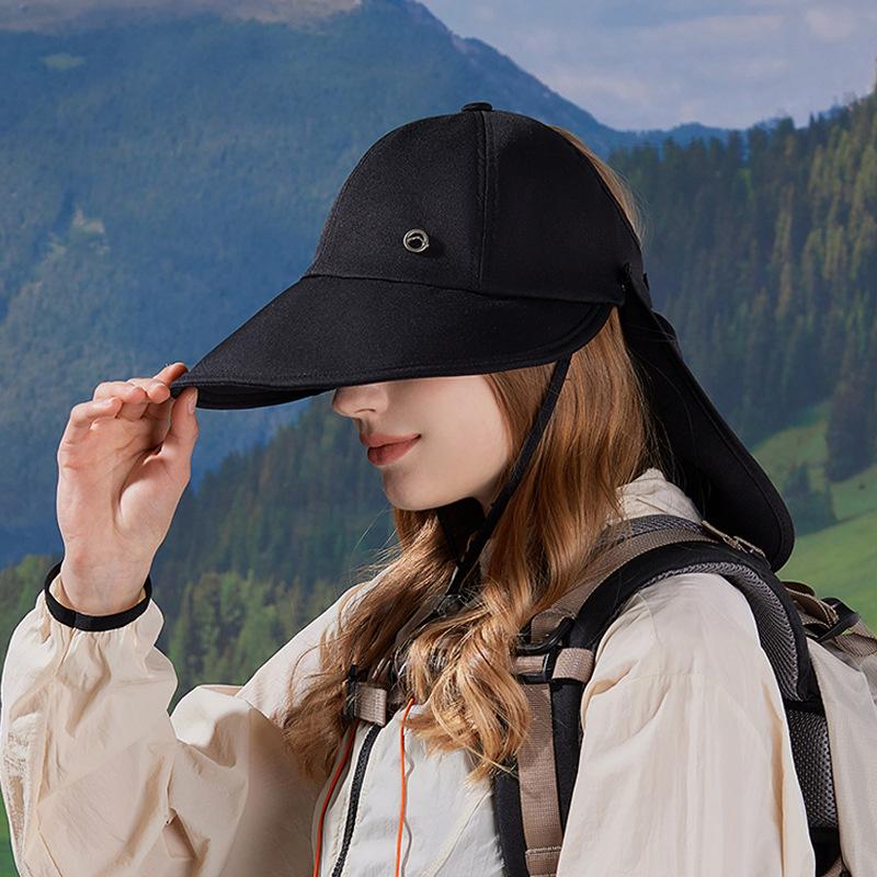 Весенне-летняя уличная шляпа от солнца, может вешать маску, женская шляпа с большими полями, шаль, шляпа-ведро, универсальная модная шляпа от солнца