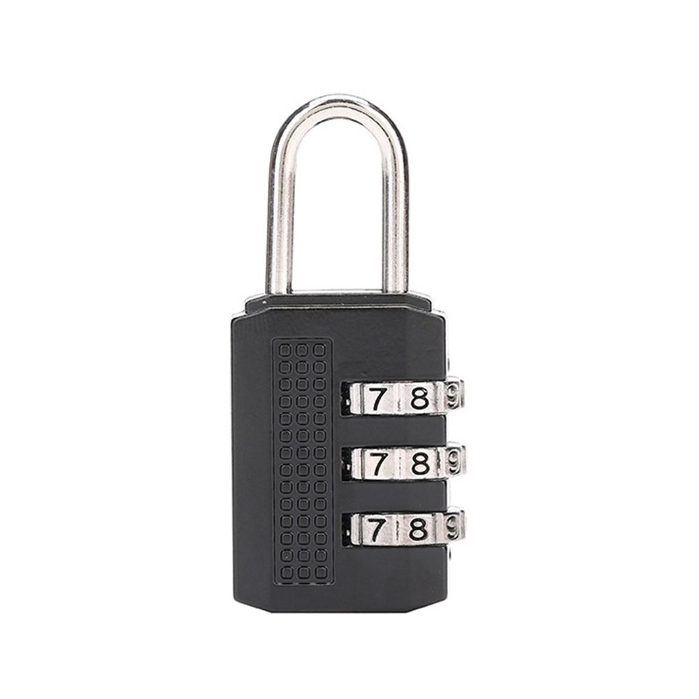 Mini Number Lock 3 Digit Zinc Zinc Alloy Padlock Portable Password Lock  Trolley Case