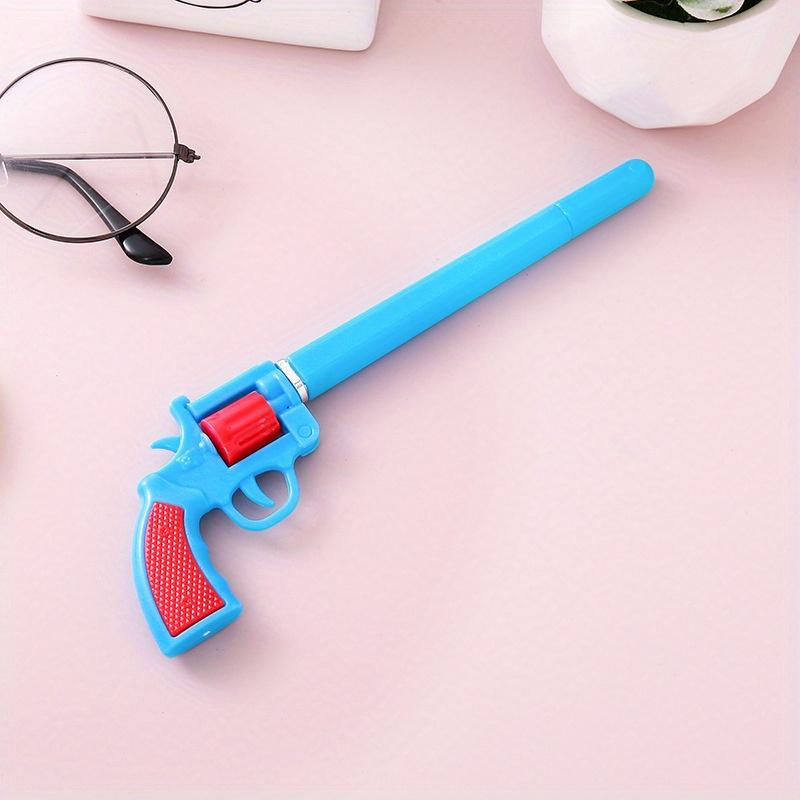 Снова в школу 10 шт. 0,5 мм Мультяшная форма револьвера Креативная разборная Нейтральная ручка, Прочная Школьная Учебная Водная ручка для Награждения учеников