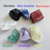 7pcs/set Crystal Rough Natural Chakra Crystal Citrine Healing Stone Amethyst Clear Quartz Red Jasper Obsidian Fluorite Sodalite