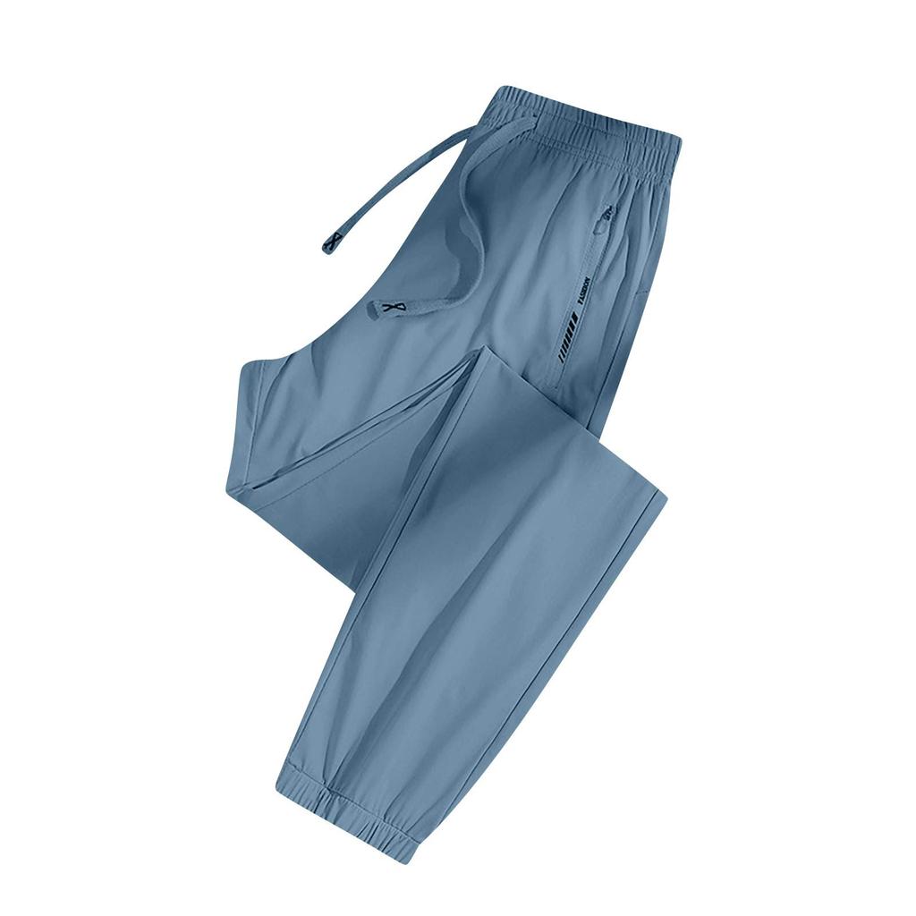 Women's Casual Solid Colour Elastic Waist Straight Casual Pants With Pockets