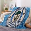 Athletic League  Flannel Blanket, Soft Polyester, Modern Design, All-Season for Camping, Travel, Gifts for holidays or birthdays