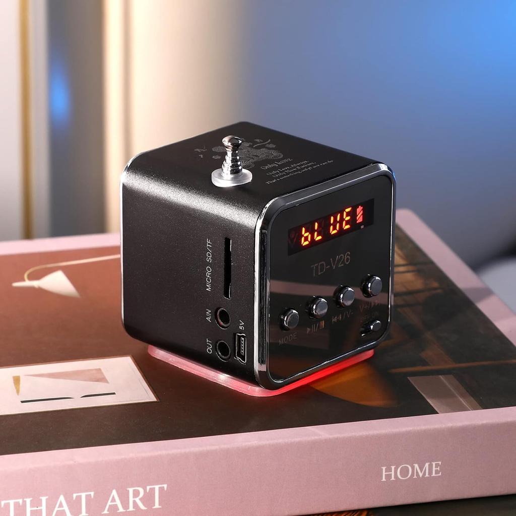 Цифровое радио FM беспроводной Bluetooth динамик, портативный MP3-плеер ЖК-дисплей стерео громкоговоритель поддержка карт SD/TF