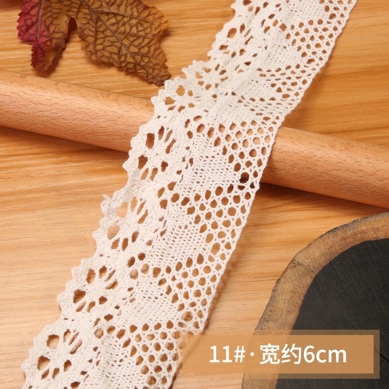 Полое кружево ручной работы своими руками Декоративный кружевной ремешок Одежда Скатерть Шторы Ткань Материал Хлопковая нить Кружевной край