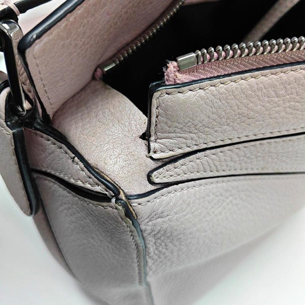 [Pre-Owned] Puzzle Patterned Leather Shoulder Bag - Good #1TCTGB3
