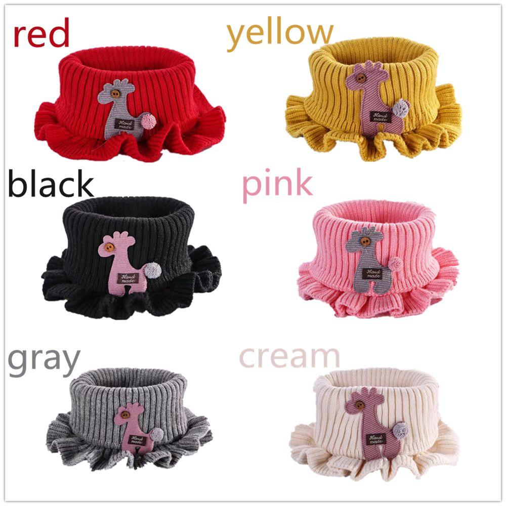 Soft Bib Knitted Cartoon Scarf Baby Shawl Collar