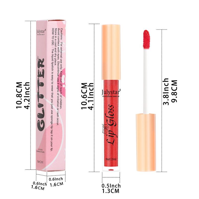 Makeup Lip 8 Color Pearl Lip Gloss Lip and Cheek Lipstick Easy Color Non-stick Cup Sexy Lip Glaze