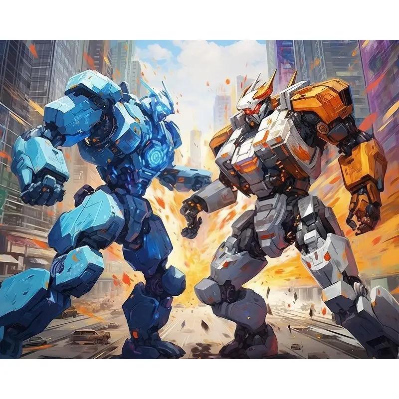 RUOPOTY DIY 40x50 см картины по номерам для девочек и женщин, наборы для рисования по номерам, современный рисунок на холсте, ручная роспись, искусство