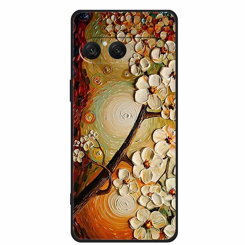 3D Emboss Case For Sony Xperia 10 VII 5G Phone Case Flowers Silicone Soft Coque Funda For Sony Xperia 10 VII Back Cover Case Bag