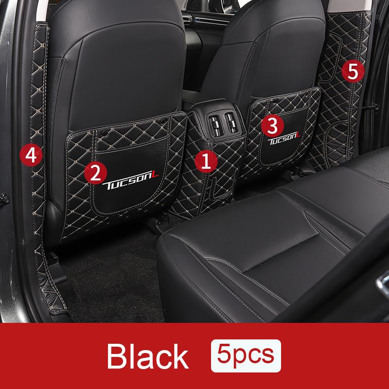 Кожаные автомобильные противоударные коврики, защитная накладка на спинку сиденья для Hyundai Tucson 2022 2023 NX4 Hybrid Interior