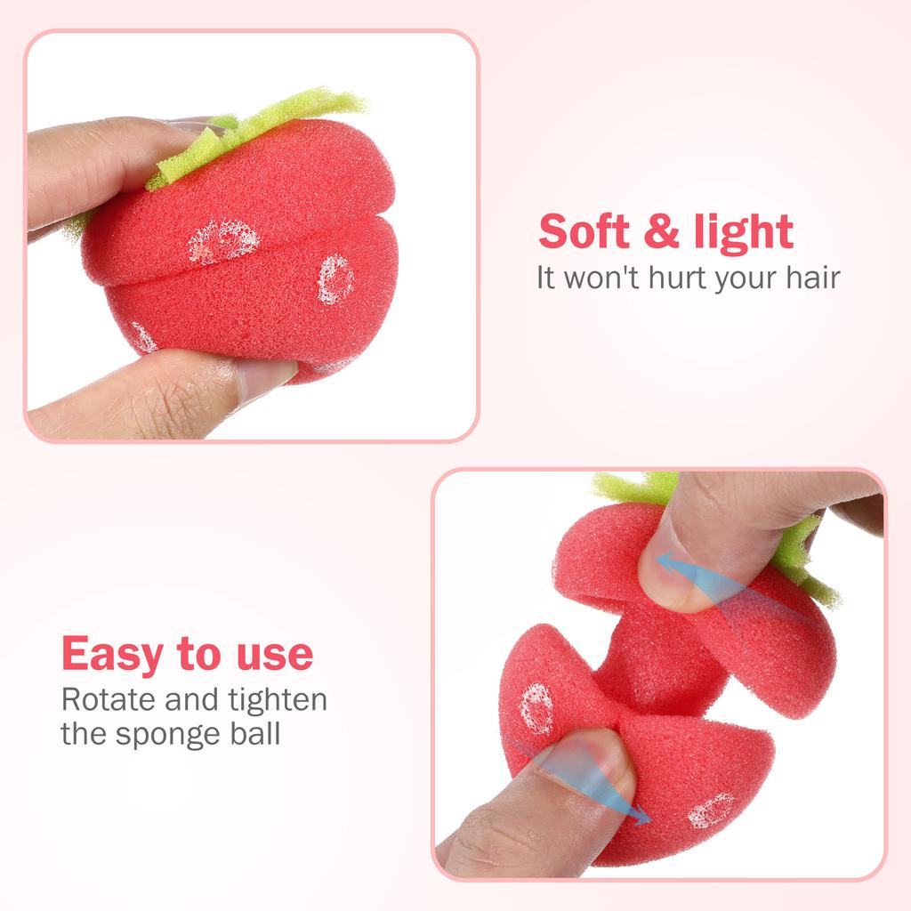 12 шт. клубничные кудри для волос губка для укладки бигуди кудрявые женские бигуди женские