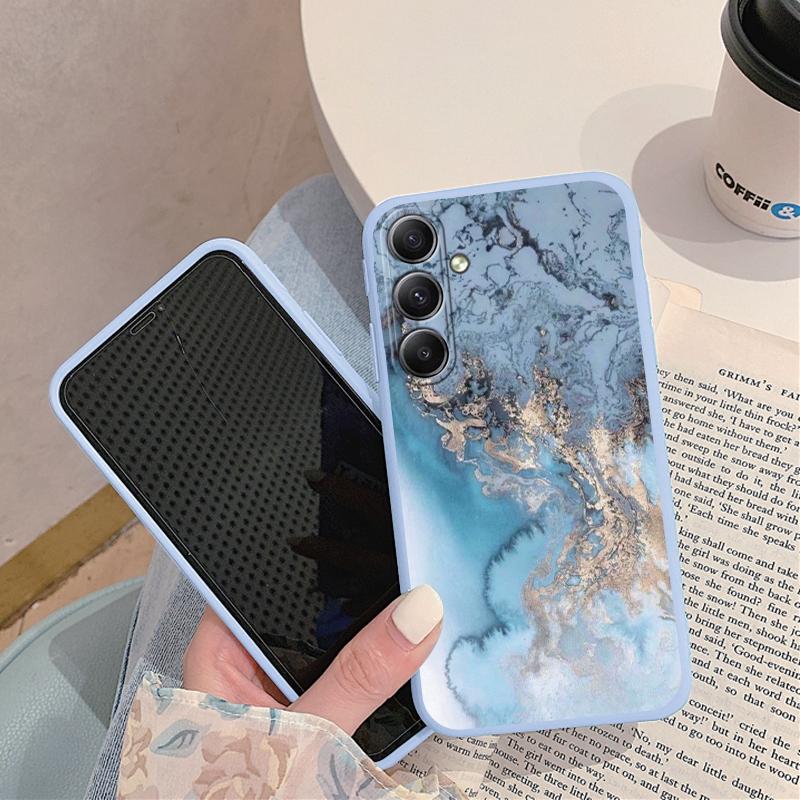 Мраморный узорчатый мягкий силиконовый чехол для Samsung A55 M35 S24 FE Xiaomi Redmi Note 13 Pro iPhone Huawei Honor Realme Camera защитный противоударный чехол