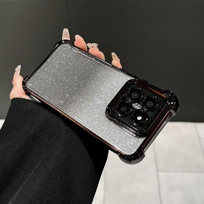 Противоударный чехол для телефона для Xiaomi 14 pro Чехол Силиконовый блестящий чехол для Xiaomi 13 14 ultra POCO C65 M6 pro Блестящий чехол Xiaomi14