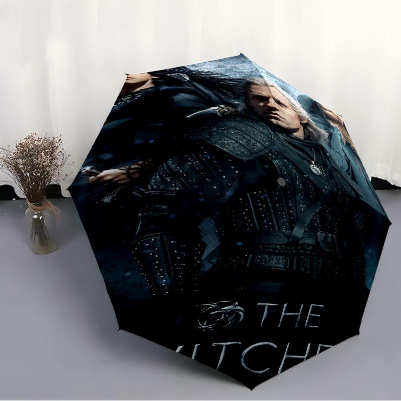 1pc The Witcher Umbrella, Sun Protection, And UV Shielding. It Has Eight Sturdy Ribs for Outdoor Use And Perfect As a Holiday Gift