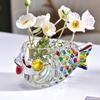 Ваза Стеклянная ваза Украшение дома Украшения Цветочная композиция Может держать воду Ваза для цветов