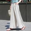 Women's 2023 Wide-Leg Cotton Linen Pants - High Waist, Loose, Summer Casual Trousers