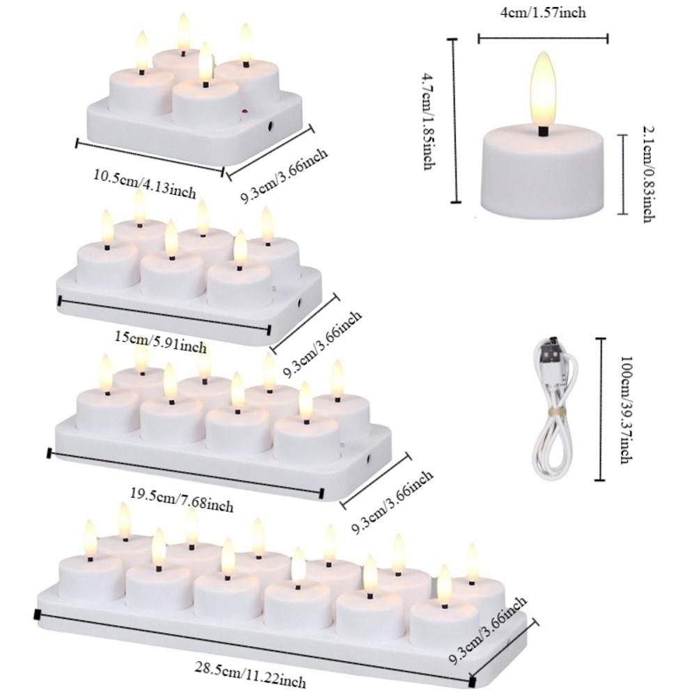 LED Candle Battery Powered Flameless Tea Candle Fake Candle Lamp Wedding Birthday Party Home Decoration Lamp Candlestick Candles