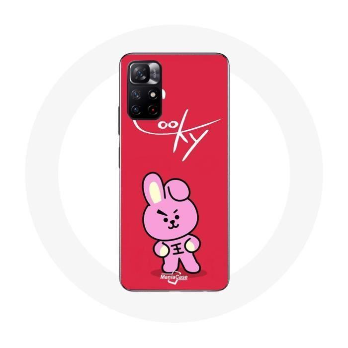 Coque - BTS - Xiaomi Redmi Note 11s 5G - Souple - Rouge - Motif BT21 Cooky