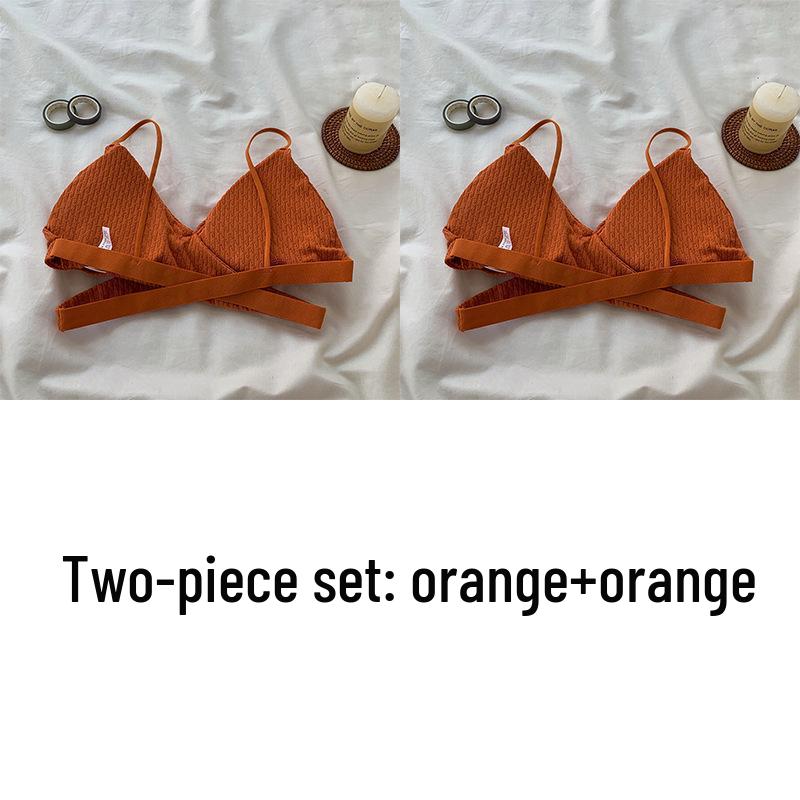 Cross-Back Spaghetti Strap Tube Top with Chest Pads - Sexy Strapless Hollow-Out Base Layer for Women