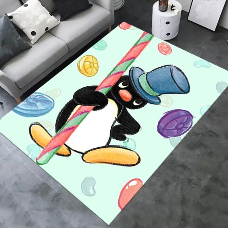 2025 New PINGU Carpet Rug for Living Room Bedroom Home Sofa Decoration,Kids play Non-slip Floor Mat