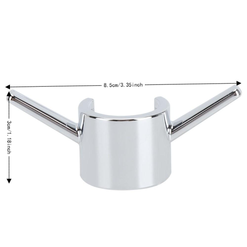 3Pcs ABS Shower Rod Hook Silver Shower Rod Clamp Hook Bathroom Hook Bathroom Kitchen Shower