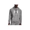 Under Armour Толстовка с капюшоном Rival Fleece Letter Print Raglan для мужчин, серая 1379758-025
