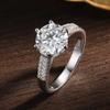 D Color VVS1 3ct Moissanite Rings for Women S925 Sterling Silver Engagement Wedding Sparkling Lab Diamond Ring