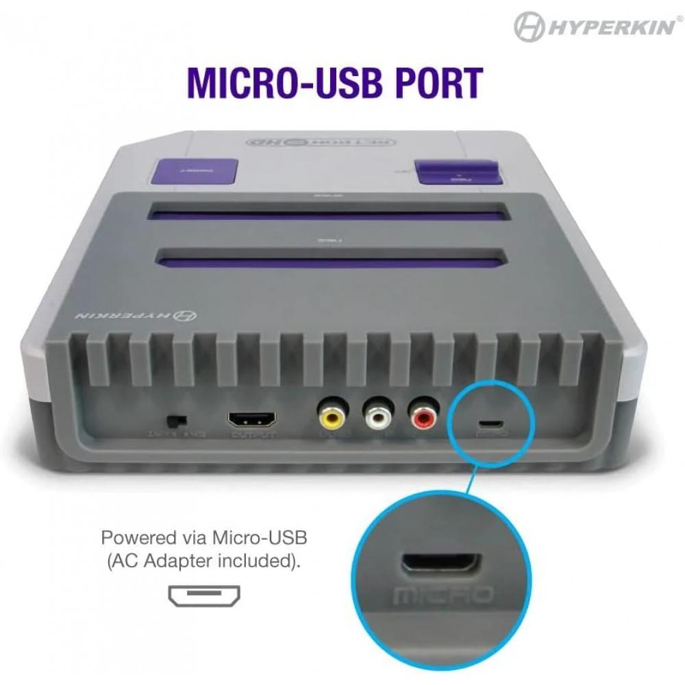 Игровая консоль Hyperkin Retron 2 HD для NES, Super NES, Super Famicom, серая, Retron 2
