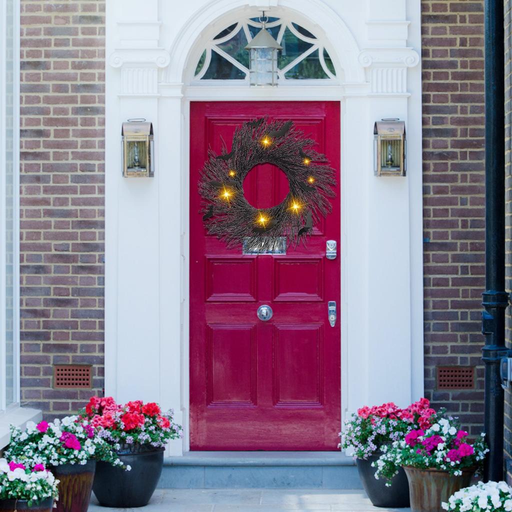 Светящаяся гирлянда на Хэллоуин. Горящая гирлянда на Хэллоуин. Черная гирлянда.