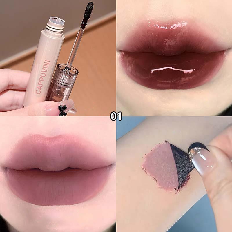 CAPPUVINI natural tear lip gloss, natural is not easy to fall, full and natural , natural makeup tear lip glaze