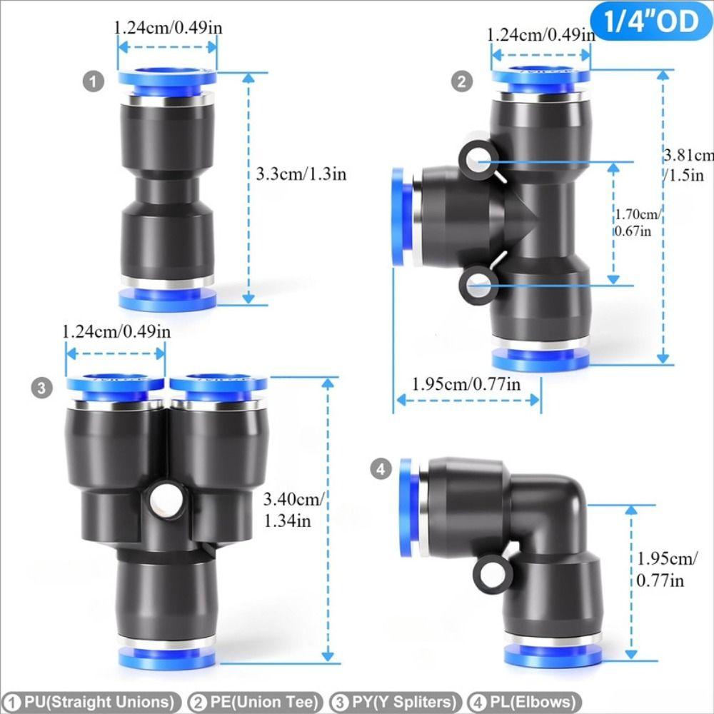 Plastic Quick Fittings Push in Pipe Connector Pneumatic Connector Automated Assembly Lines