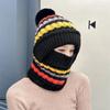 Knitted One-Piece Balaclava Hat with Ear Protection Thickened Winter Cold Weather Face Mask Neck Warmer for Outdoor Activities