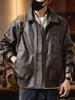Мужская кожаная куртка Melanoid: Модный пилотский стиль на мотоцикле Осень/Зима 2025
