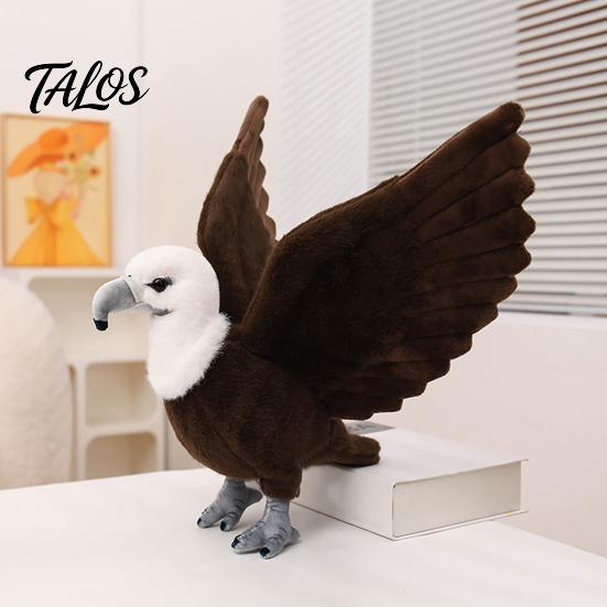 Детализированная реалистичная плюшевая кукла-коллекция Белоголового орлана, мягкая игрушка-животное со складывающимися крыльями-подставкой, реалистичная птица-плюш для домашнего декора